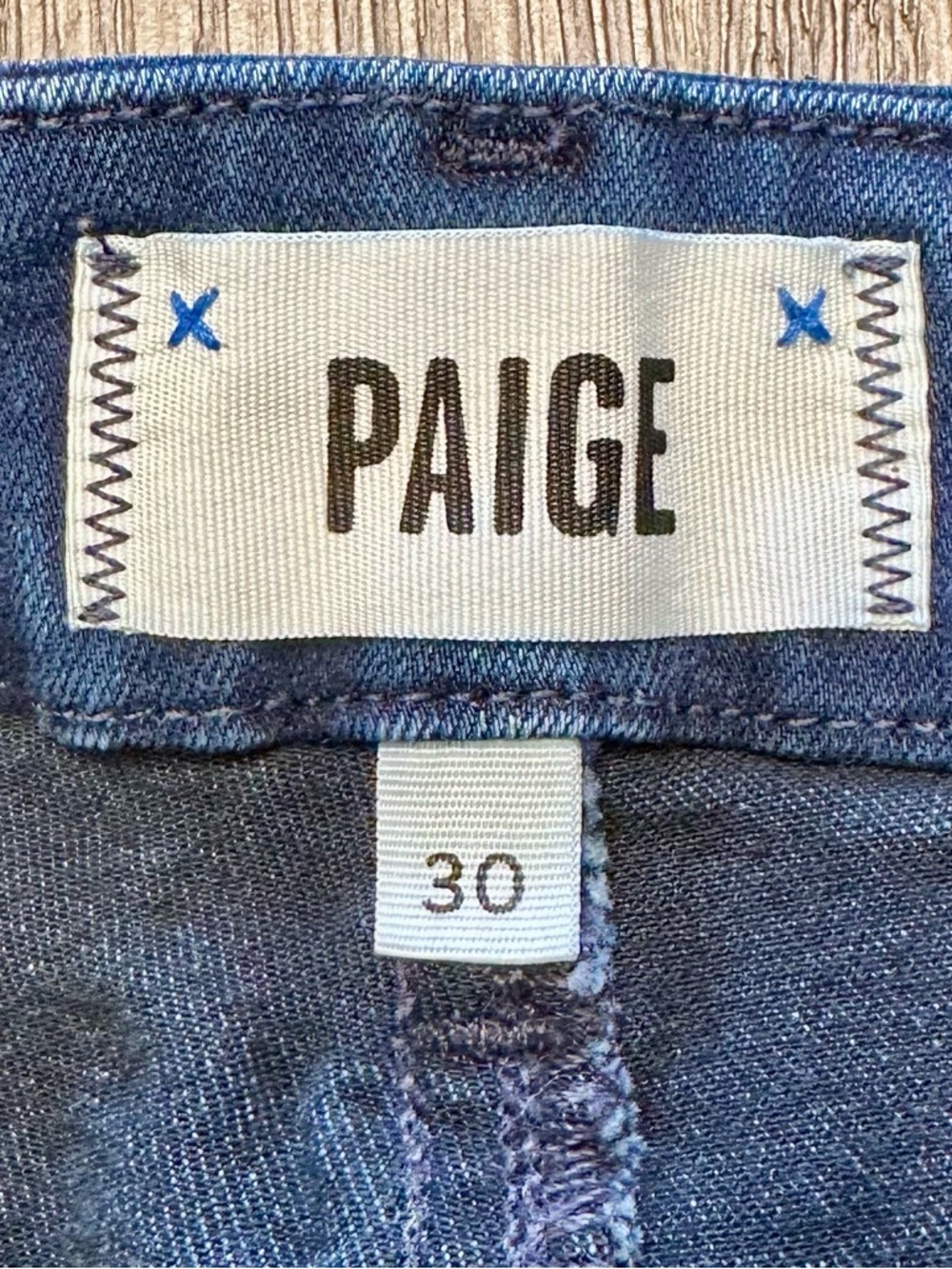 PAIGE Dark Indigo Wide-Leg Jeans - Picture 3 of 11